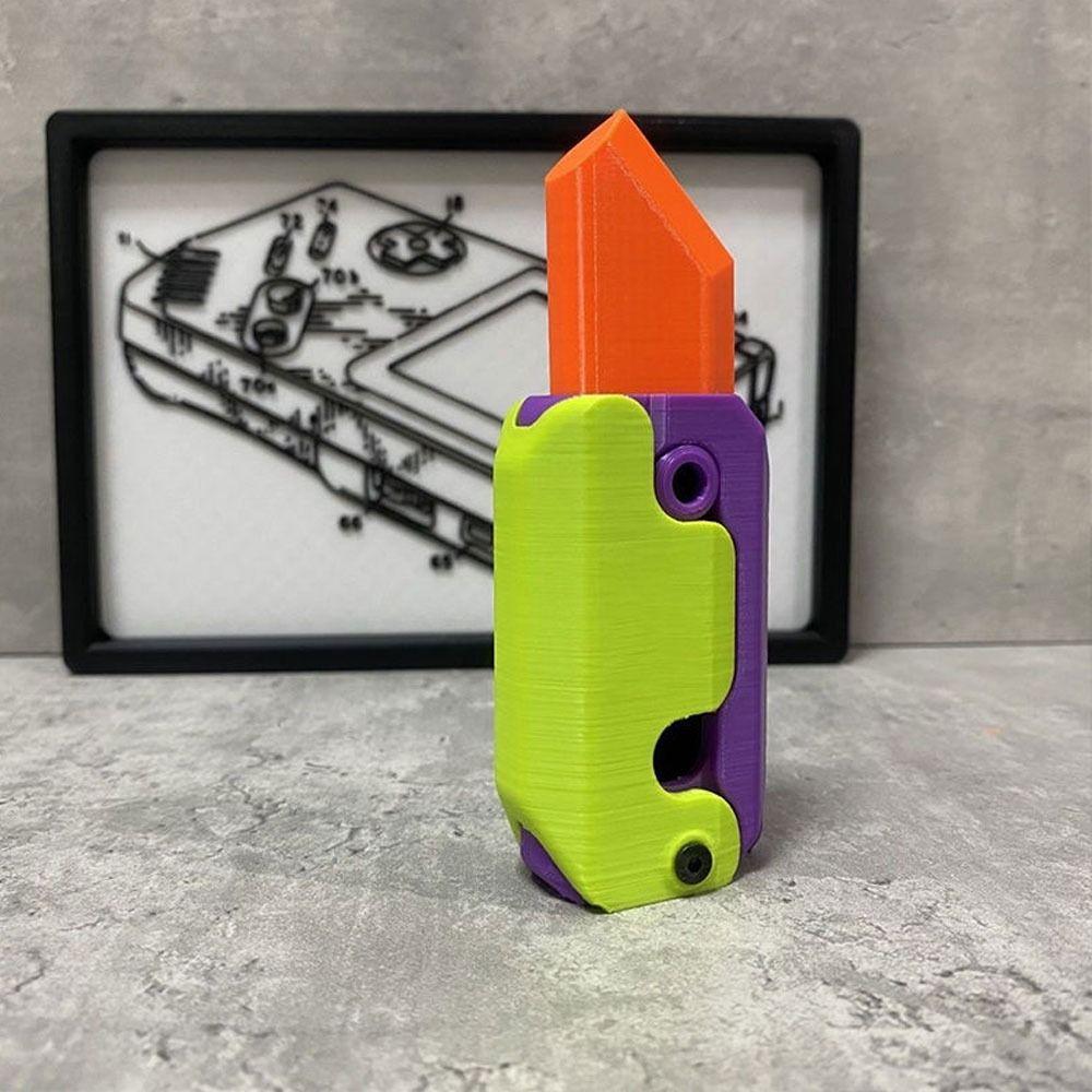 Гравитация 3D Гравитационная игрушка-морковь Морковь 3D-печать Гравитационная игрушка-морковка Игрушки на Хэллоуин зелёный