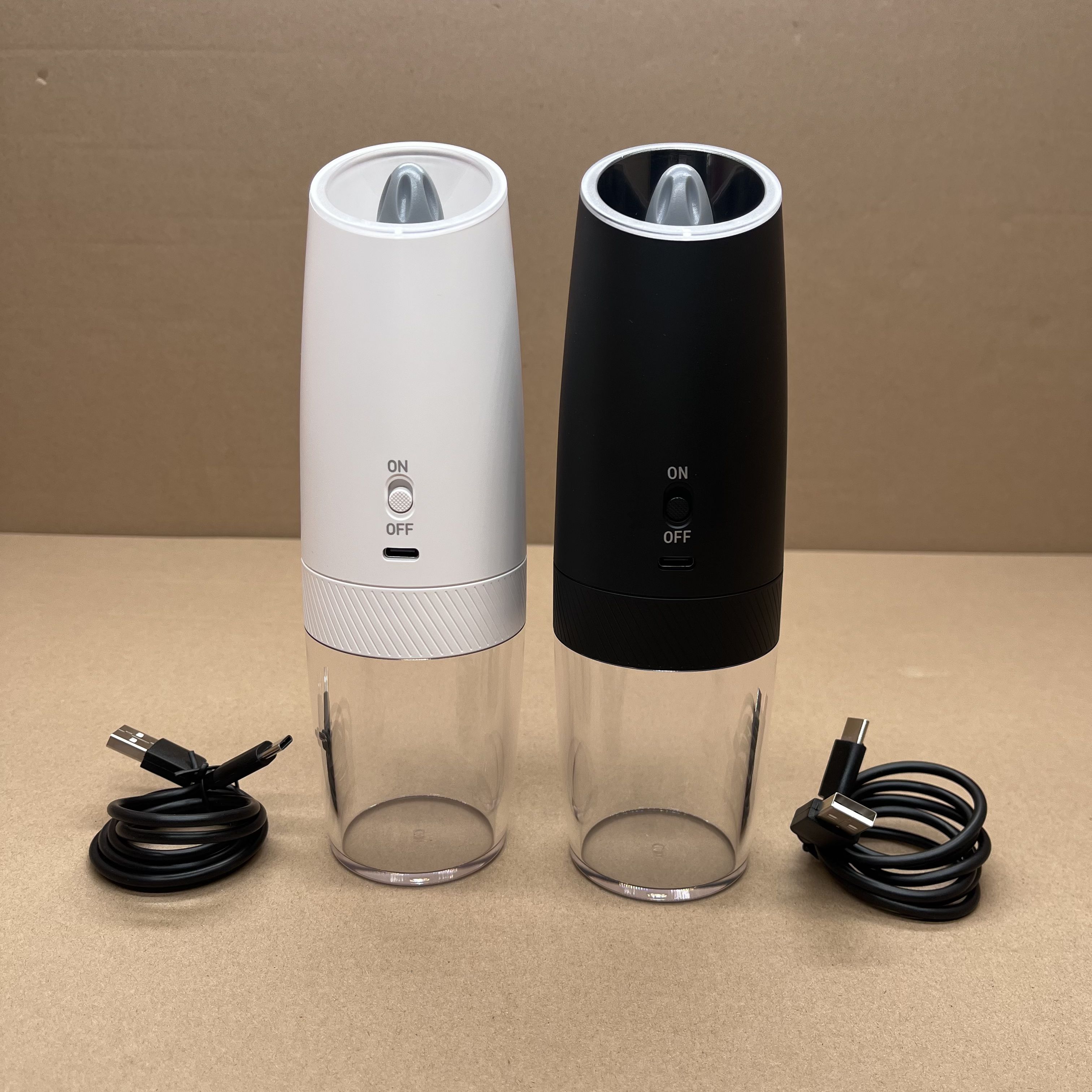 Блок-Зарядка Гравитационная Электрическая Перечница Кухонная Утварь 135 мл Измельчитель Специй Гравитационная Электрическая Соль Перечница Черная Белая Измельчитель